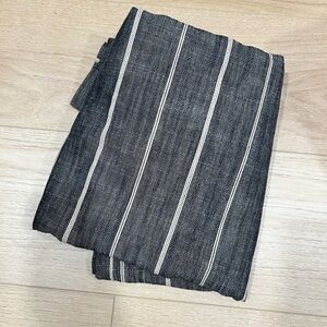 New: Lulu & Georgia Navy Stripe Blackout Curtain Panel 96 x 50 Farmhouse Modern
